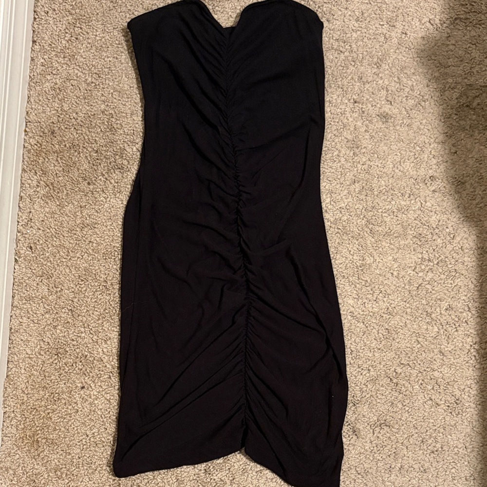 Garage Black Strapless Dress